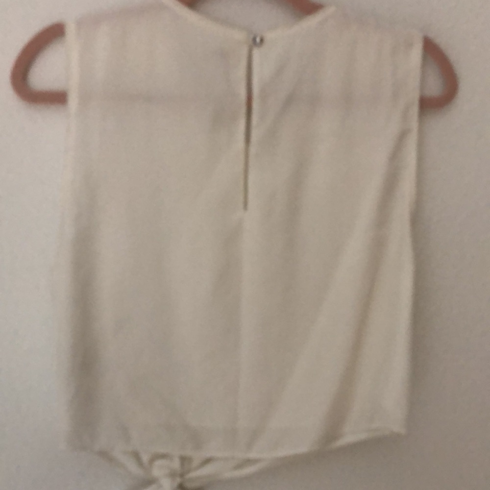 Wilfred white cropped tie up shirt - Picture 6 of 7